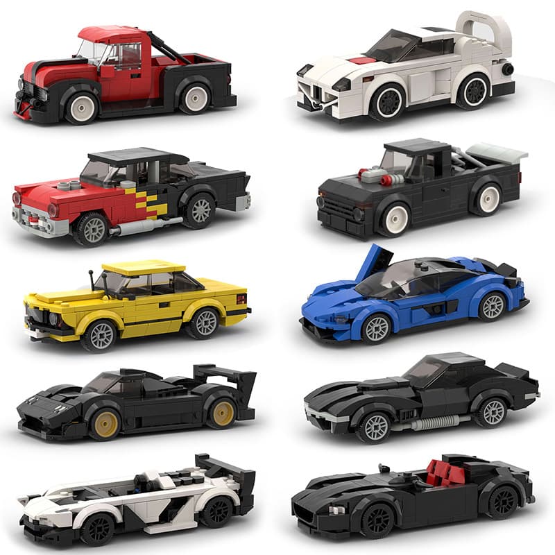 Children's toy car model sports car compatible with Lego racing small particles DIY building blocks MOC puzzle technology wholesale - KakoBuy Spreadsheet