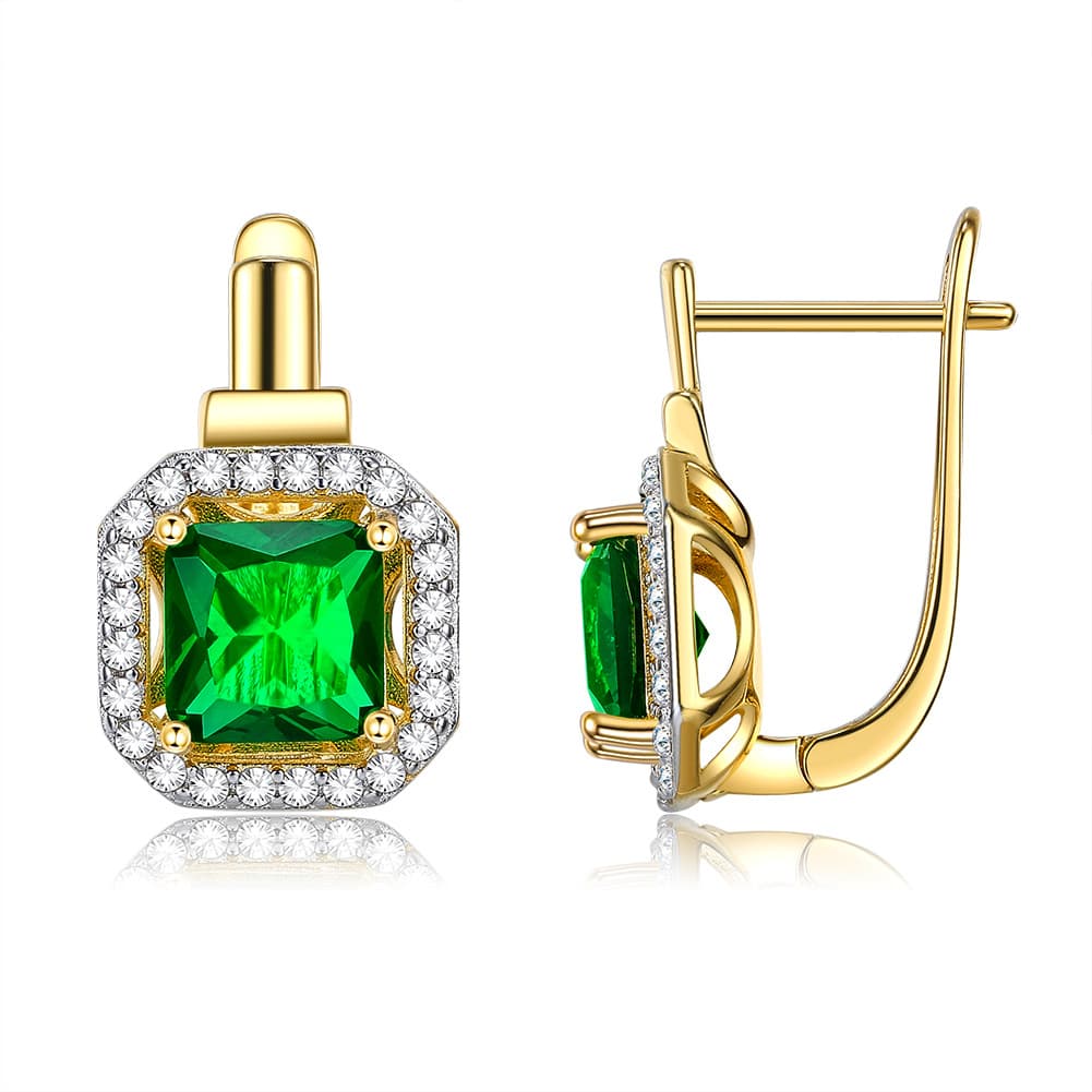 New square earrings for ladies retro fashion simple three-dimensional geometric earrings European and American jewelry wholesale KZCE315 - KakoBuy Spreadsheet