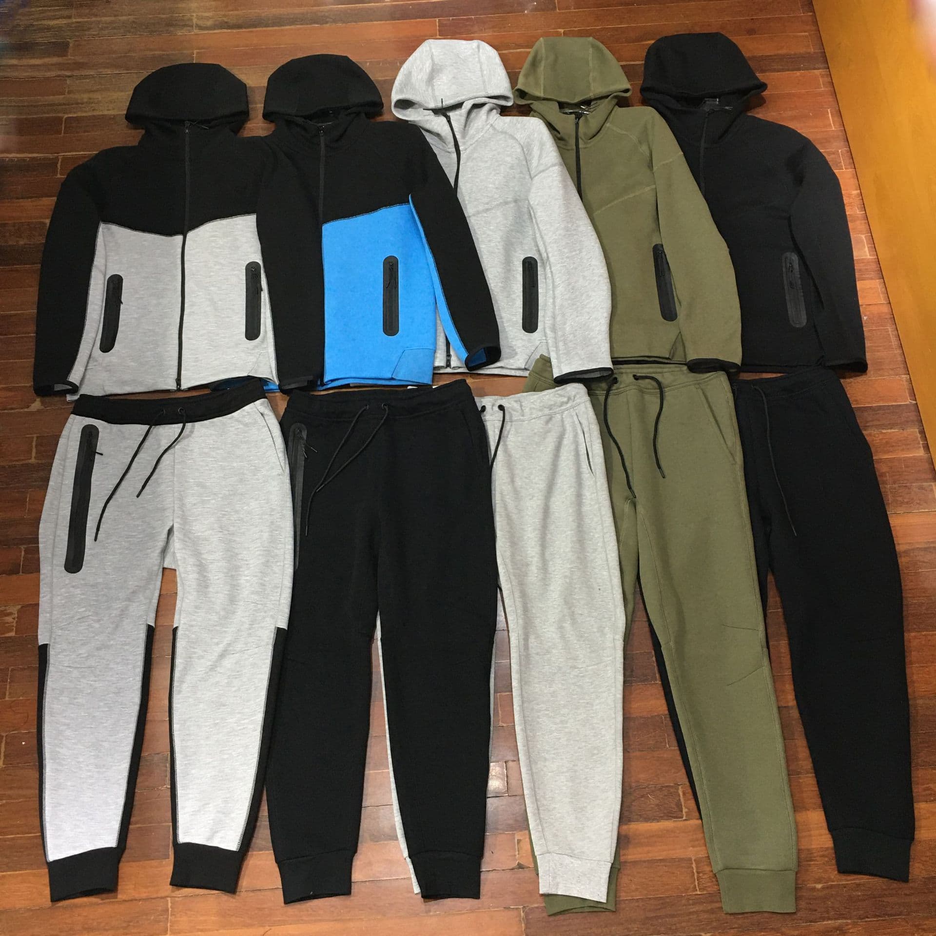 2024 Spring and Autumn New Sports Suit Men's Knitted Casual Hooded Cardigan 922 Jacket and 002 Sweatpants