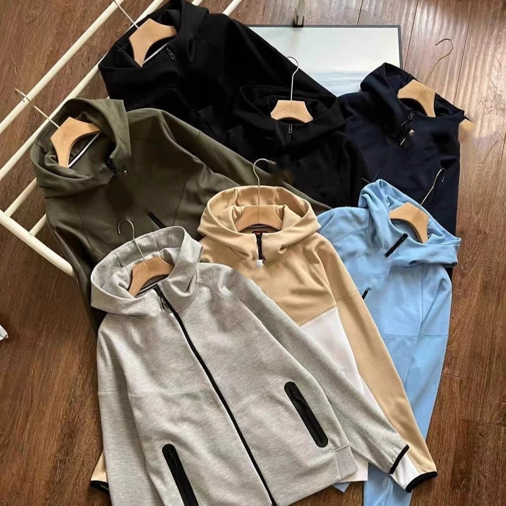 Jacket Spring Autumn Winter New Loose Training Windproof Hooded Knitted Sports Jacket Zipper Cardigan 24130 - KakoBuy Spreadsheet