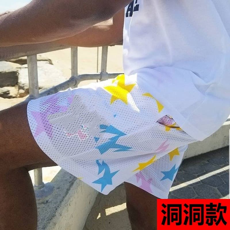 EE American casual shorts fitness men's muscle sports shorts trendy beach pants mesh breathable cross-border supply - KakoBuy Spreadsheet