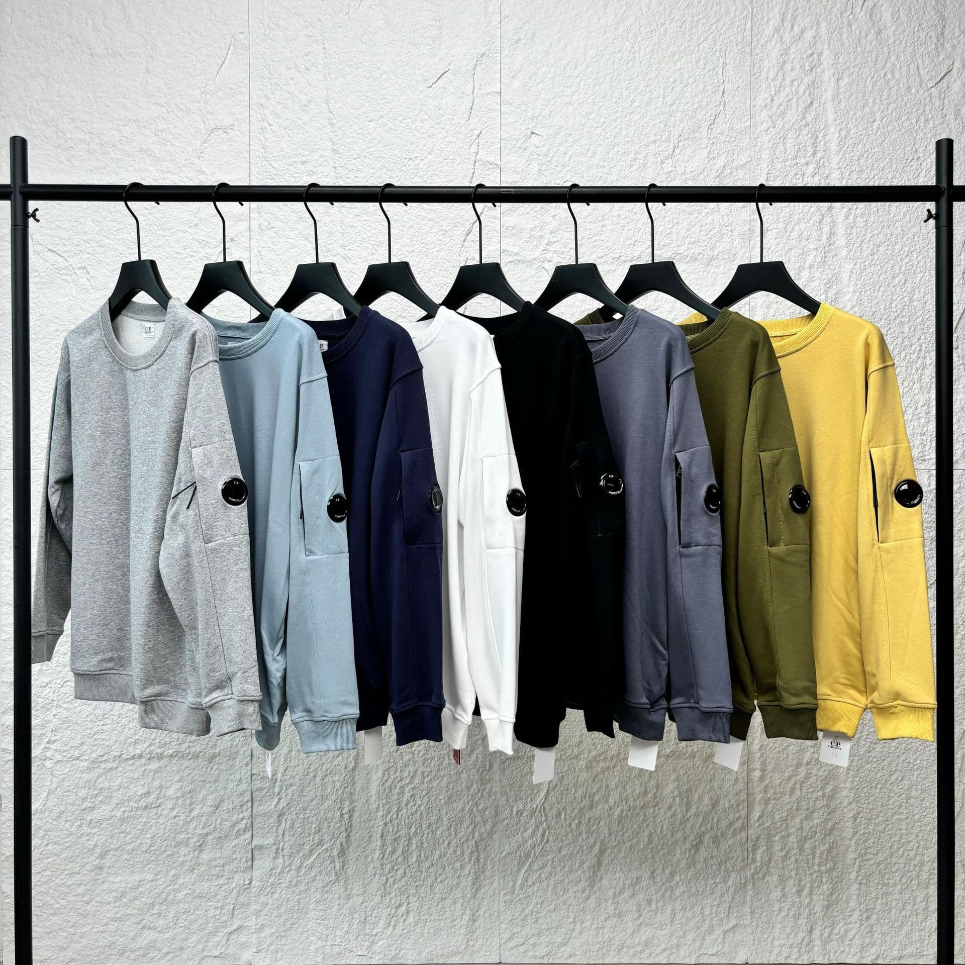 Cross-border quality casual loose round neck pullover sweater CP men's jacket wholesale British youth fashion brand men