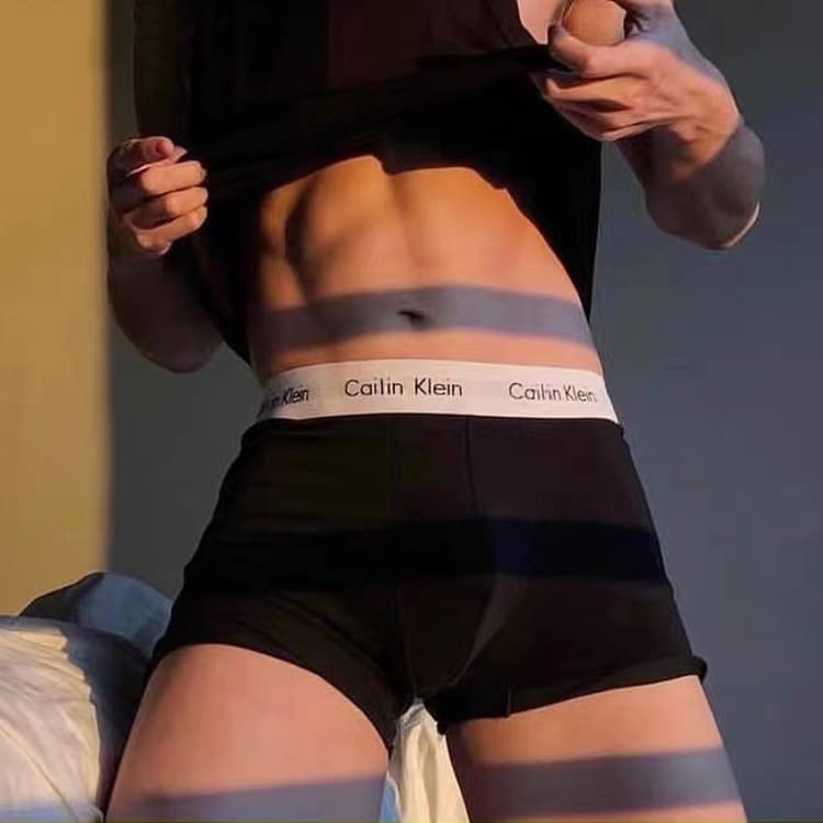 Cross-border white edge belt men's trendy brand boxer briefs breathable cotton spot model - KakoBuy Spreadsheet