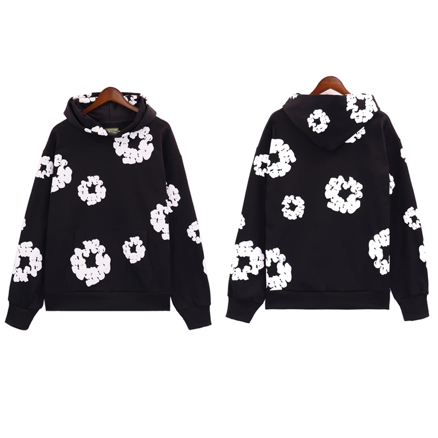秋冬季新款情侣套装卫衣长裤加绒卫衣DENIM 主线木棉花美式连帽衫 - KakoBuy Spreadsheet