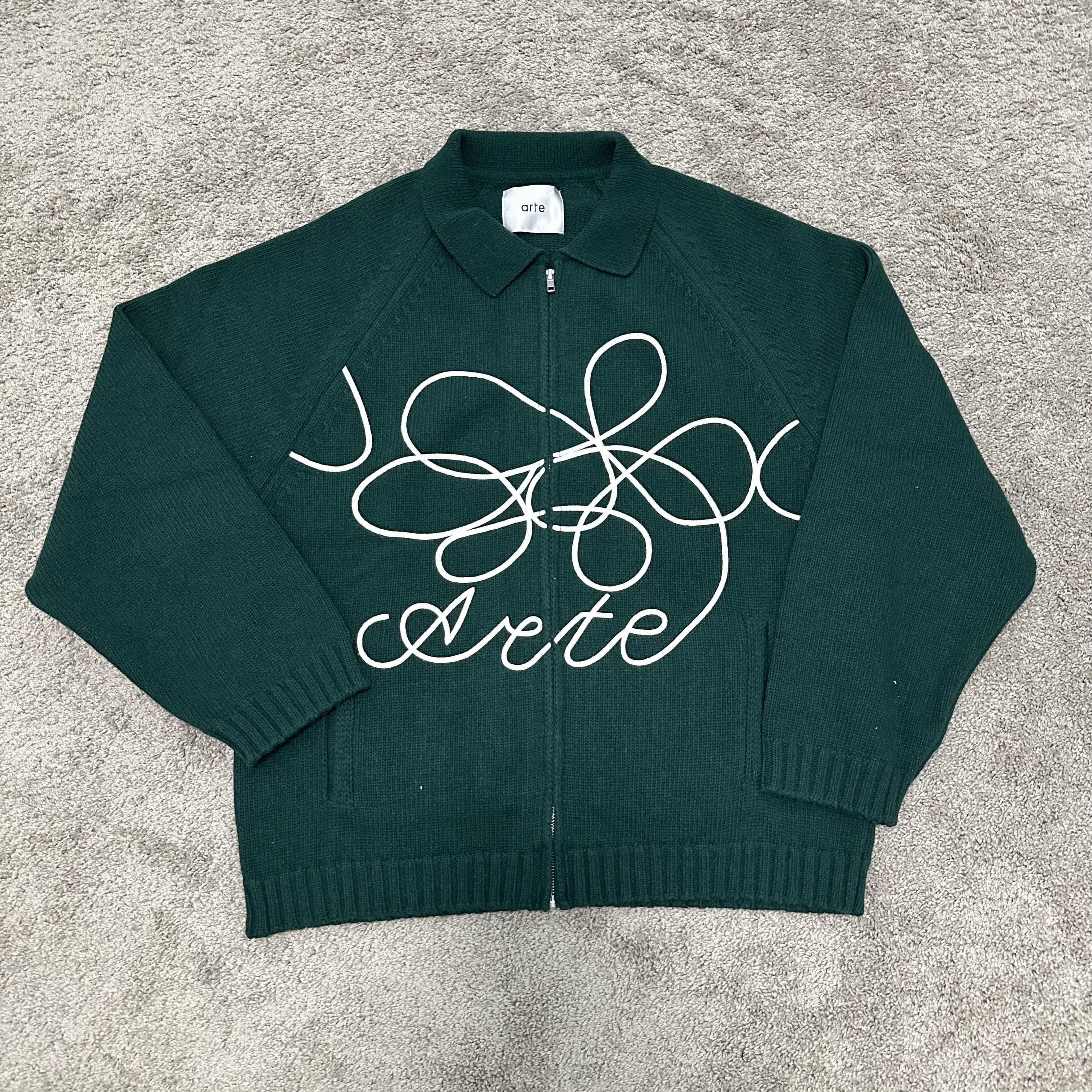 Arte Cardigan Flower Round Knit