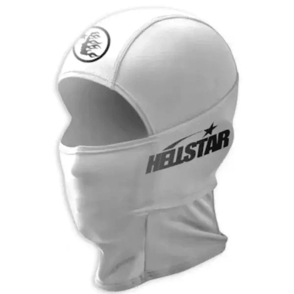 Hellstar logo Balaclava White/Black - KakoBuy Spreadsheet
