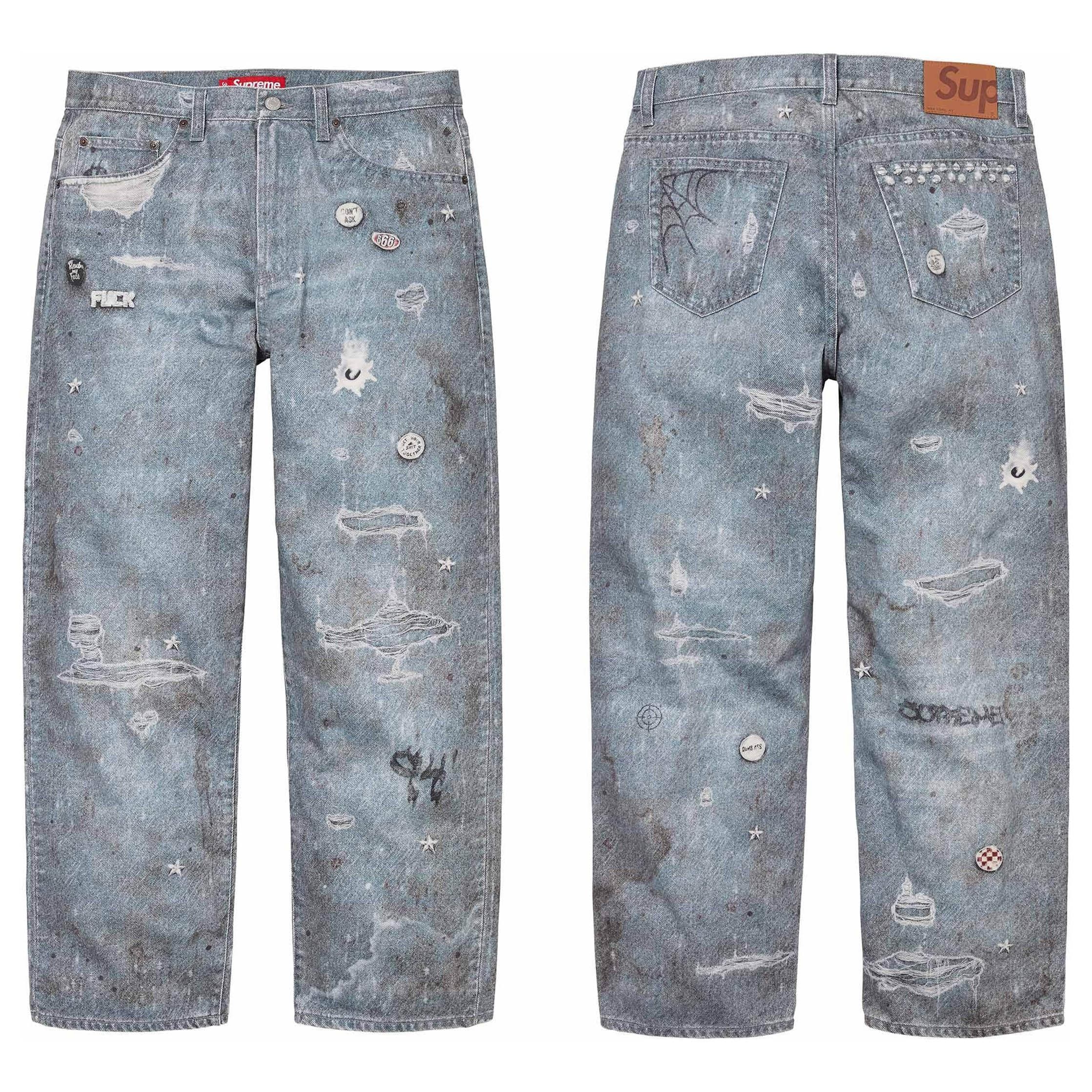 Supreme HJR TROMPE L'OEIL LOOSE FIT JEANS - KakoBuy Spreadsheet