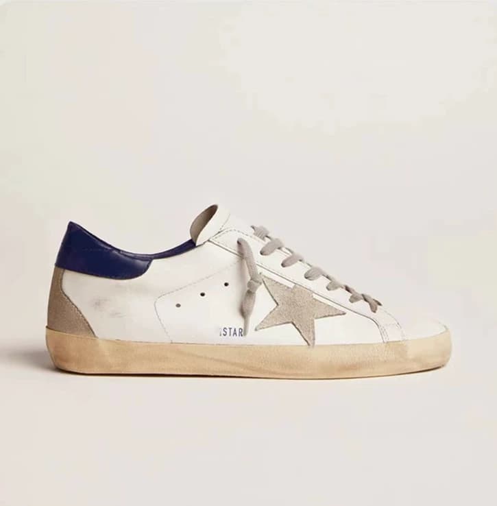 Korean version of the 2024 new genuine leather dirty shoes for women with heightened inner shoes with stars, dirty shoes, old SUPER sneakers for women