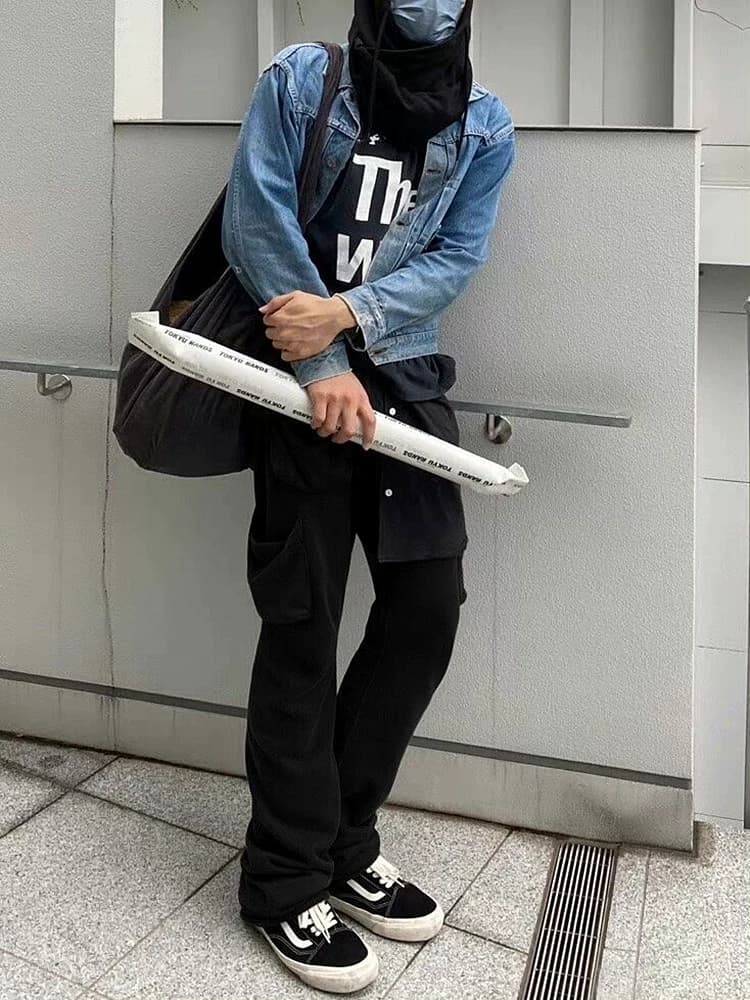 【CRSC】NUMBER NINE Six-pocket Multi-pocket Archive Flared Loose Casual Sports Pants Sweatpants