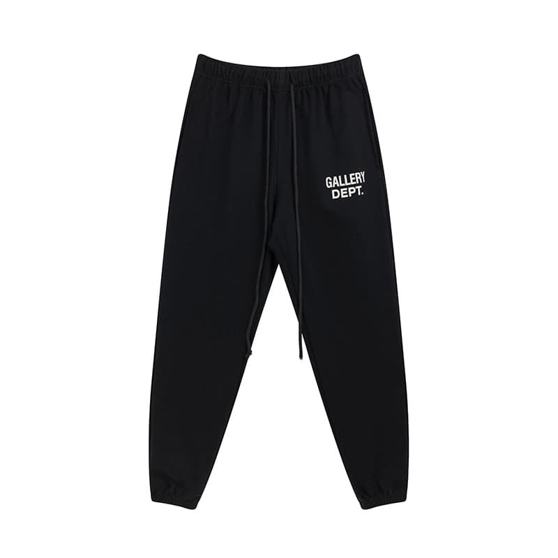 GALLERY DEPT basic style letter printed logo drawstring trousers pure cotton ankle banded slacks men's and women's sweatpants