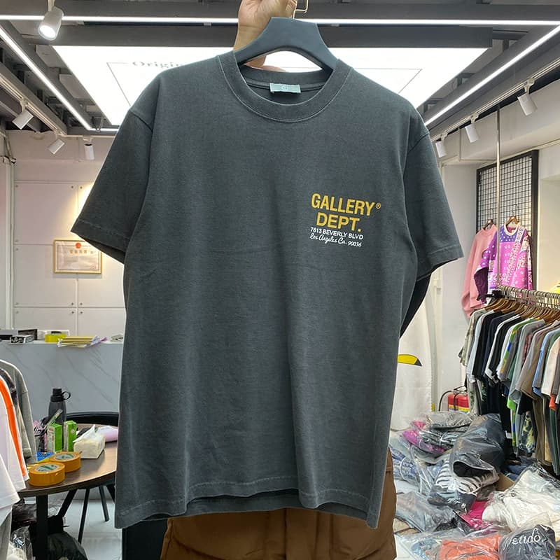 European and American street summer car cartoon washed old retro short-sleeved T-shirt men and women loose casual trendy brand half-sleeved t