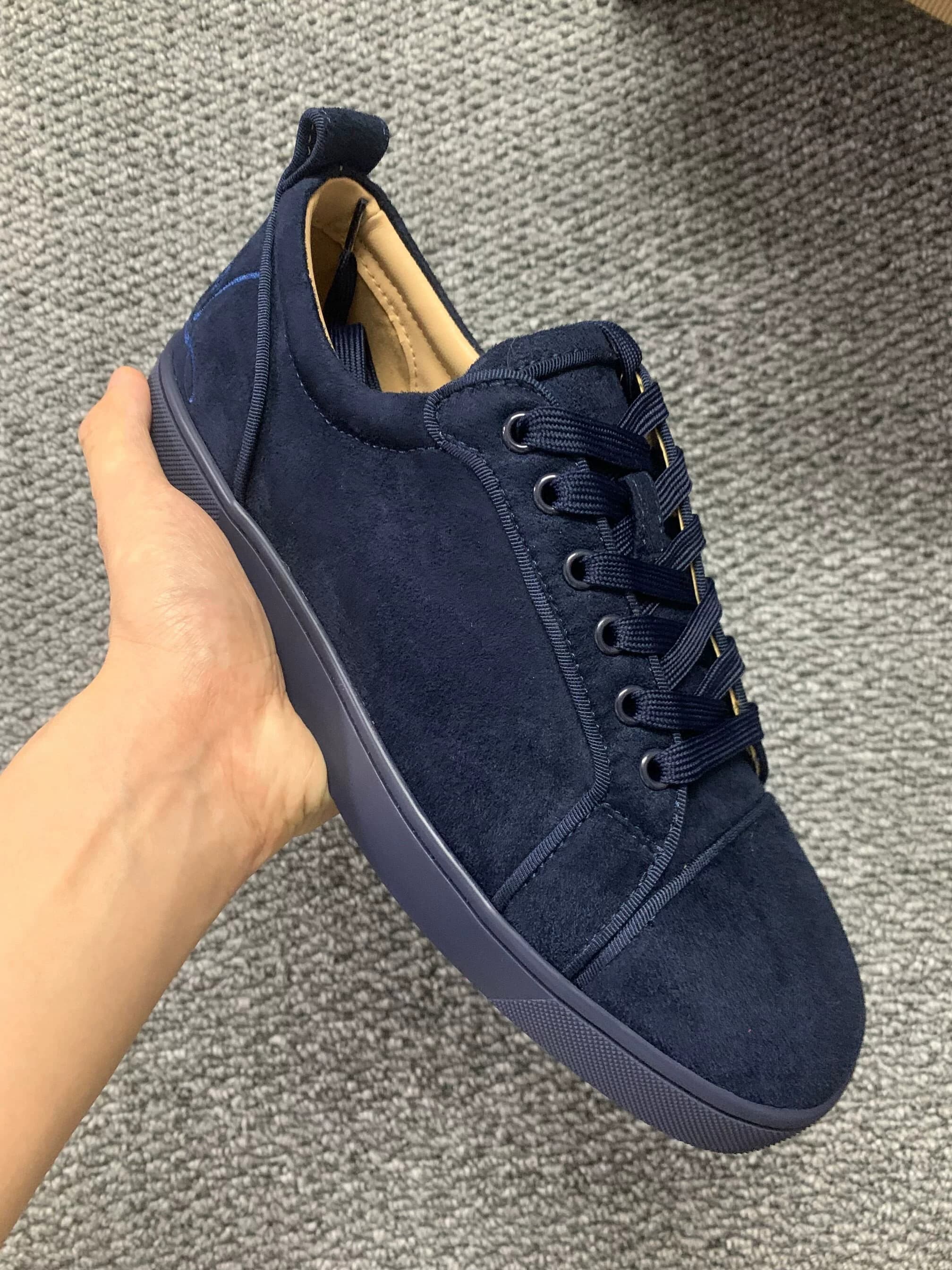 Genuine Leather CL red sole shoes cl men's shoes low top rivet shoes couple Trend Board shoes casual women's shoes head nail rhinestone shoes - KakoBuy Spreadsheet