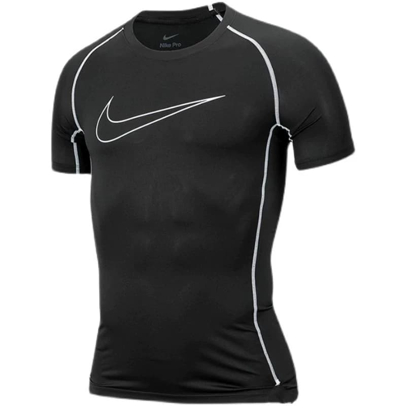 Men's sports tights short-sleeved T-shirt quick-drying sports running basketball training suit muscle top fitness clothes - KakoBuy Spreadsheet