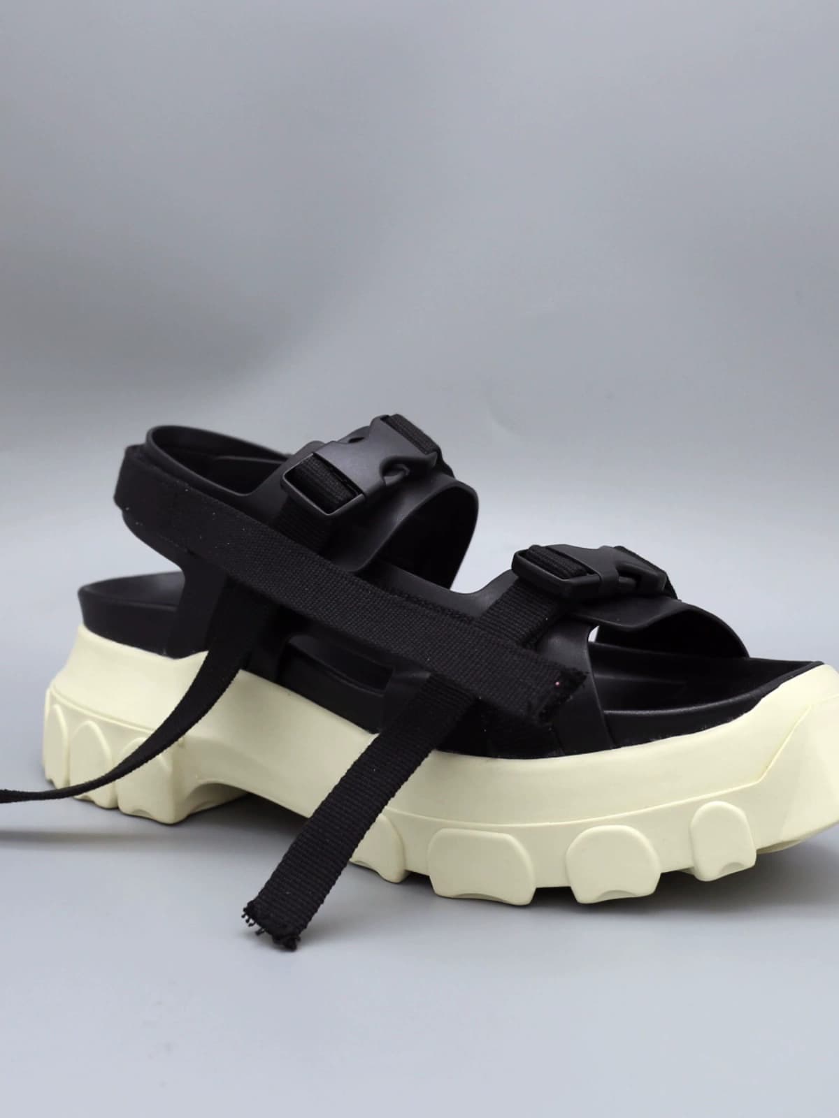 R Summer O Tank Bottom Thick Bottom Heightening Retro Roman Sandals European Station Men and Women Trendy Korean Platform Beach Shoes