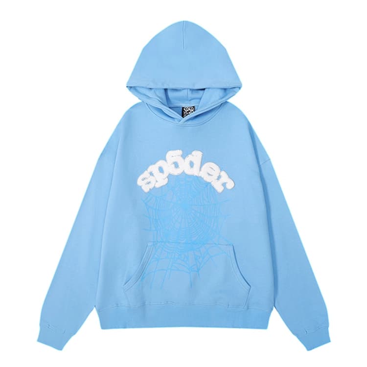 American fashion brand Sp5der 555555 spider web hooded sweater men Young Thug same style ins coat women - KakoBuy Spreadsheet