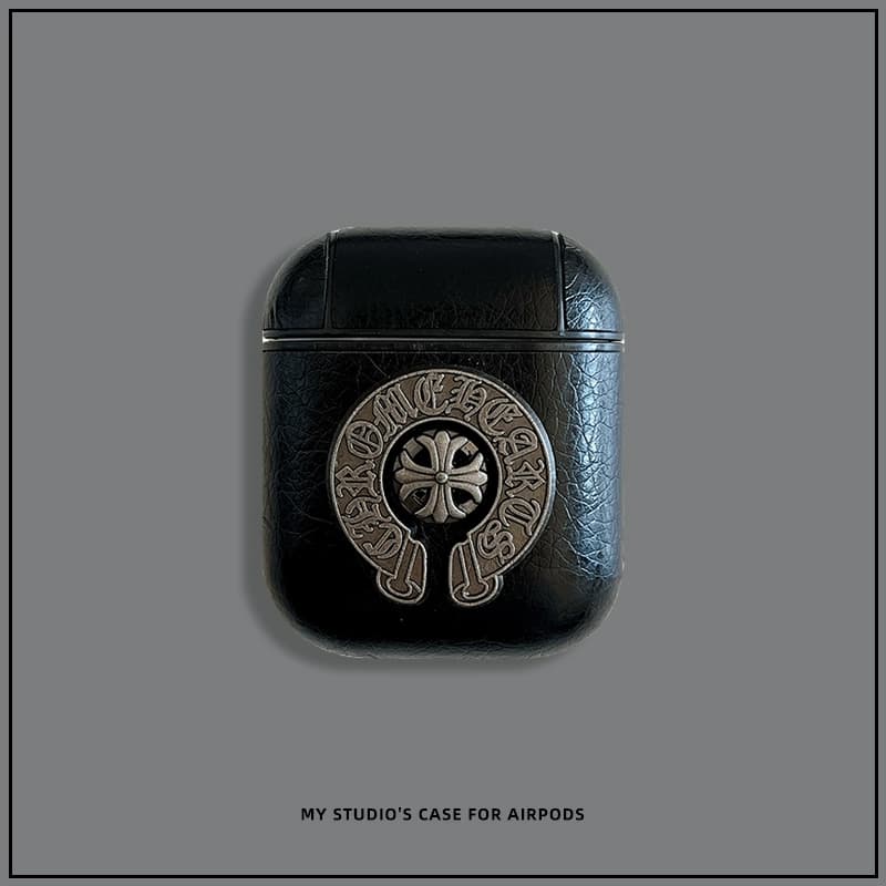 Fashionable three-dimensional Chrome Hearts for AirPods Pro 2nd generation protective cover leather Apple Bluetooth headset 3rd generation hard shell - KakoBuy Spreadsheet