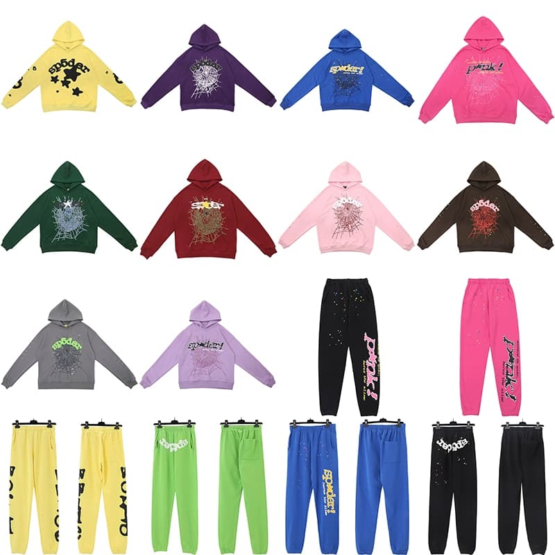 SP5 sweatshirt spider web European and American rap star young thug male and female couple trendy hoodie suit - KakoBuy Spreadsheet