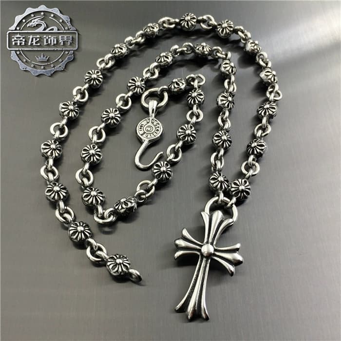 European and American retro cross titanium steel pendant necklace set chain personality men and women rock domineering punk accessories - KakoBuy Spreadsheet