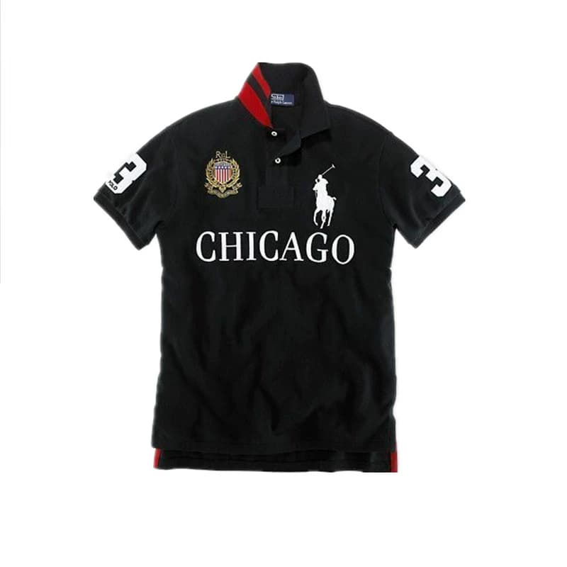 Summer city men's sports polo shirt large size t-shirt stand collar retro high value top casual short-sleeved t-shirt men - KakoBuy Spreadsheet