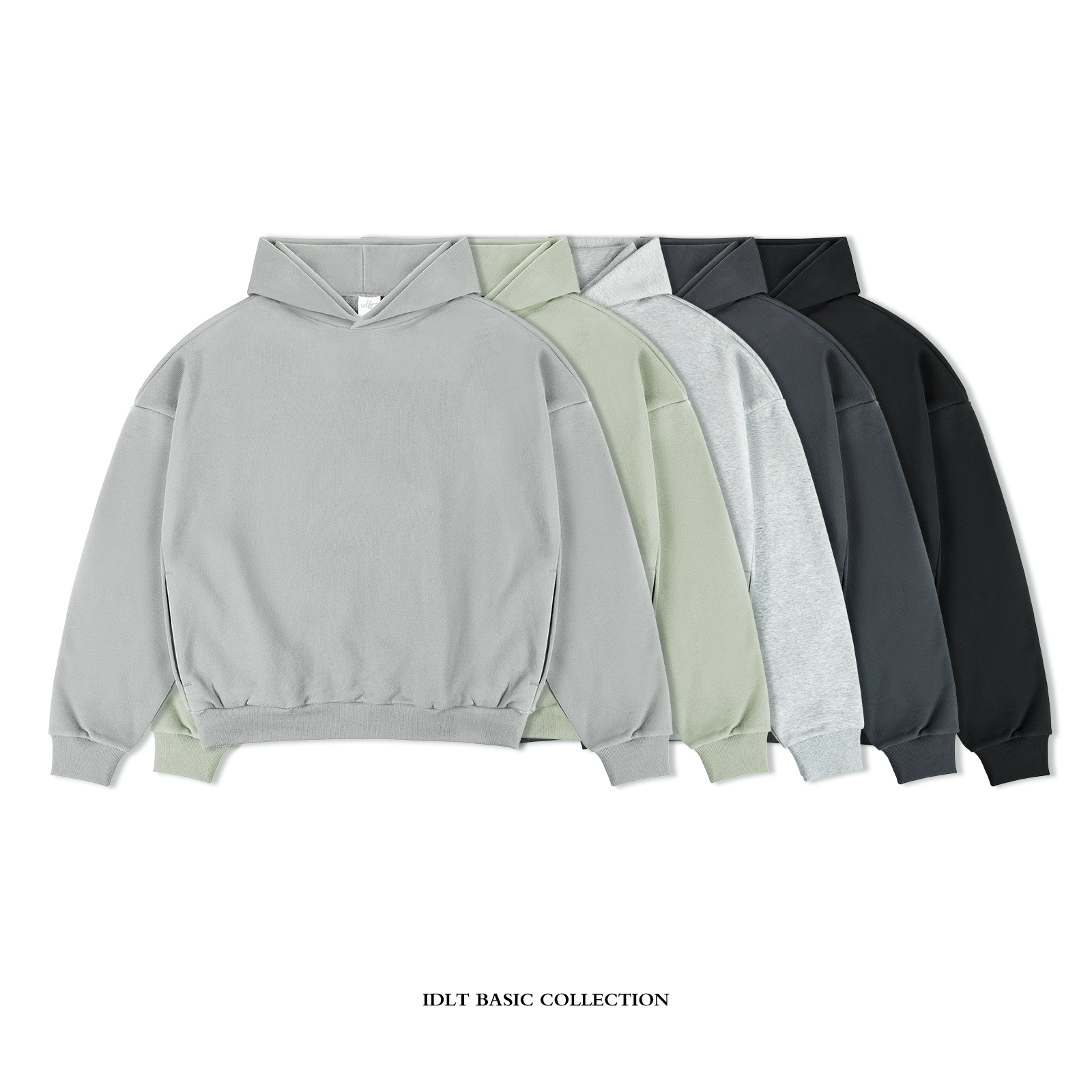 IDLT Profile Hoodie 400g Drop Shoulder Loose Sweater Cotton Basic Style Men and Women's Trend Original Street All-match ins - KakoBuy Spreadsheet
