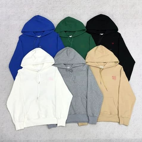 AM sweatshirt hoodie 6 colors red super small heart J