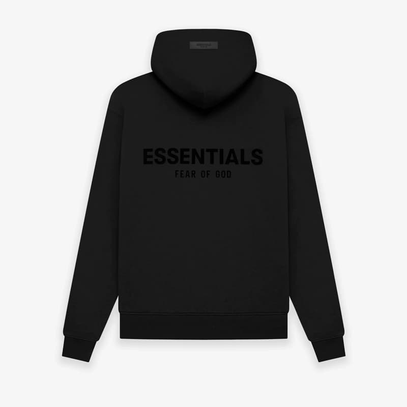 essentials hooded sweater flocked printed fleece-lined men's and women's spring couple coat American top fog double line - KakoBuy Spreadsheet