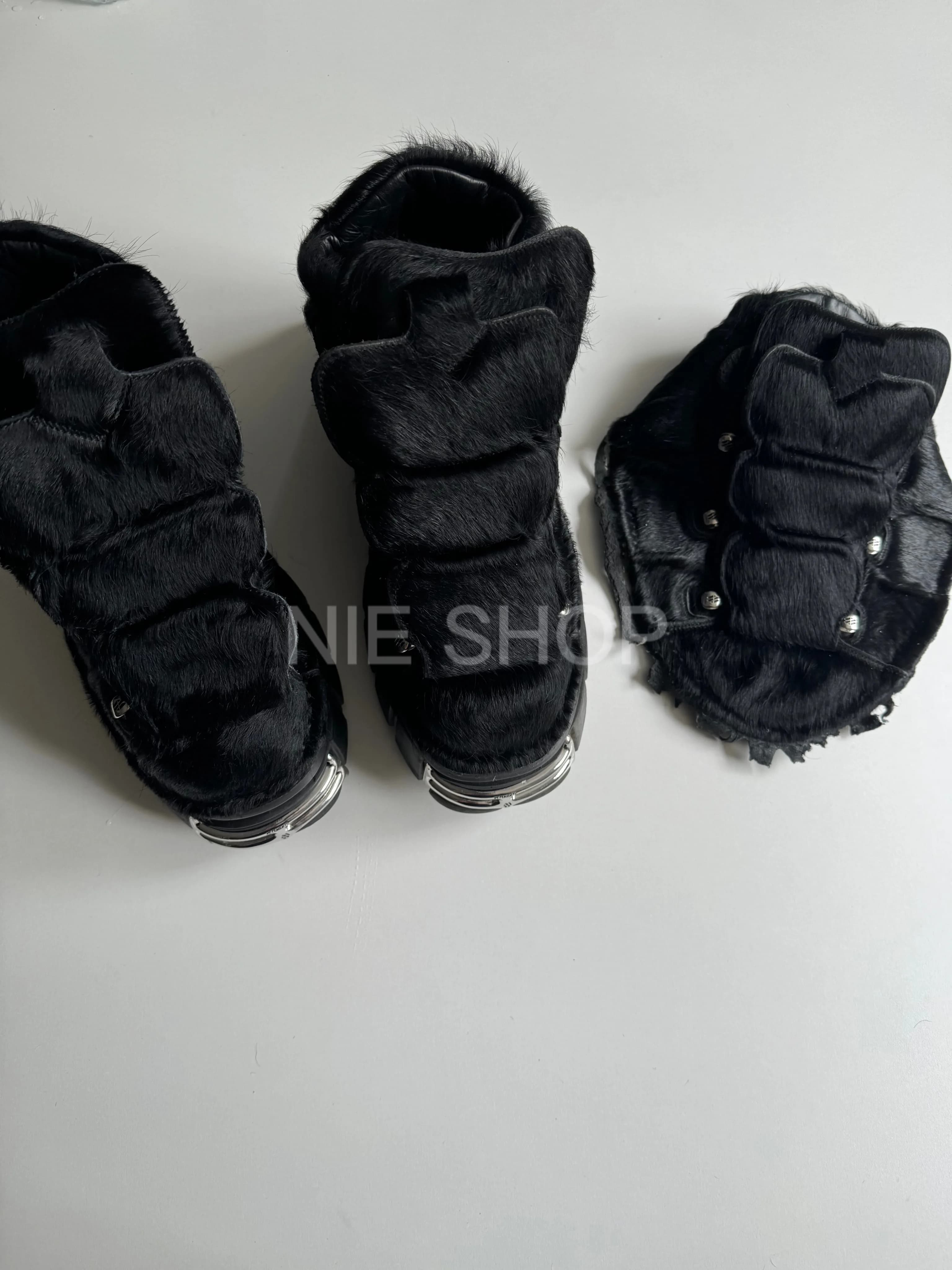 Independent vet joint vetements shoes horse hair punk y2k subculture metal thick-soled shoes top men's Bi Ru - KakoBuy Spreadsheet