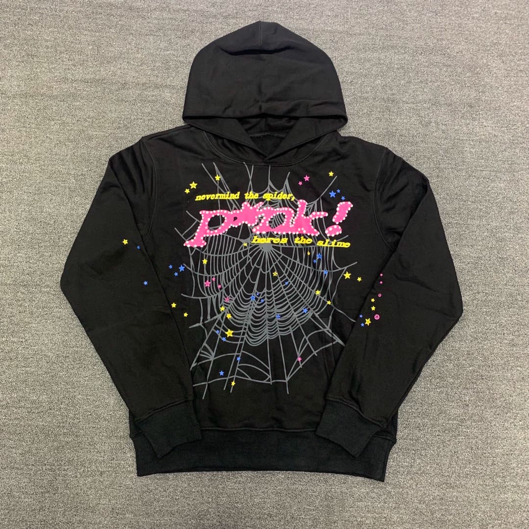 Young Thug 明星同款 Sp5der 555555 Pink Hoodie长裤卫衣套装 - KakoBuy Spreadsheet