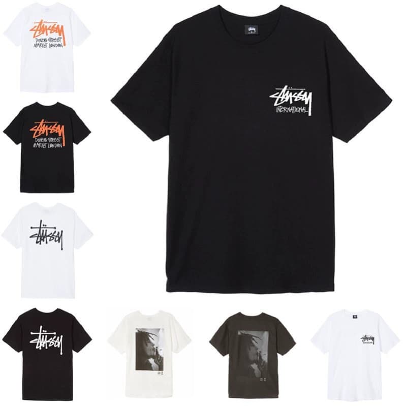 stussy斯图西男女短袖体恤夏季潮牌宽松百搭接头T恤纯色情侣款潮 - KakoBuy Spreadsheet