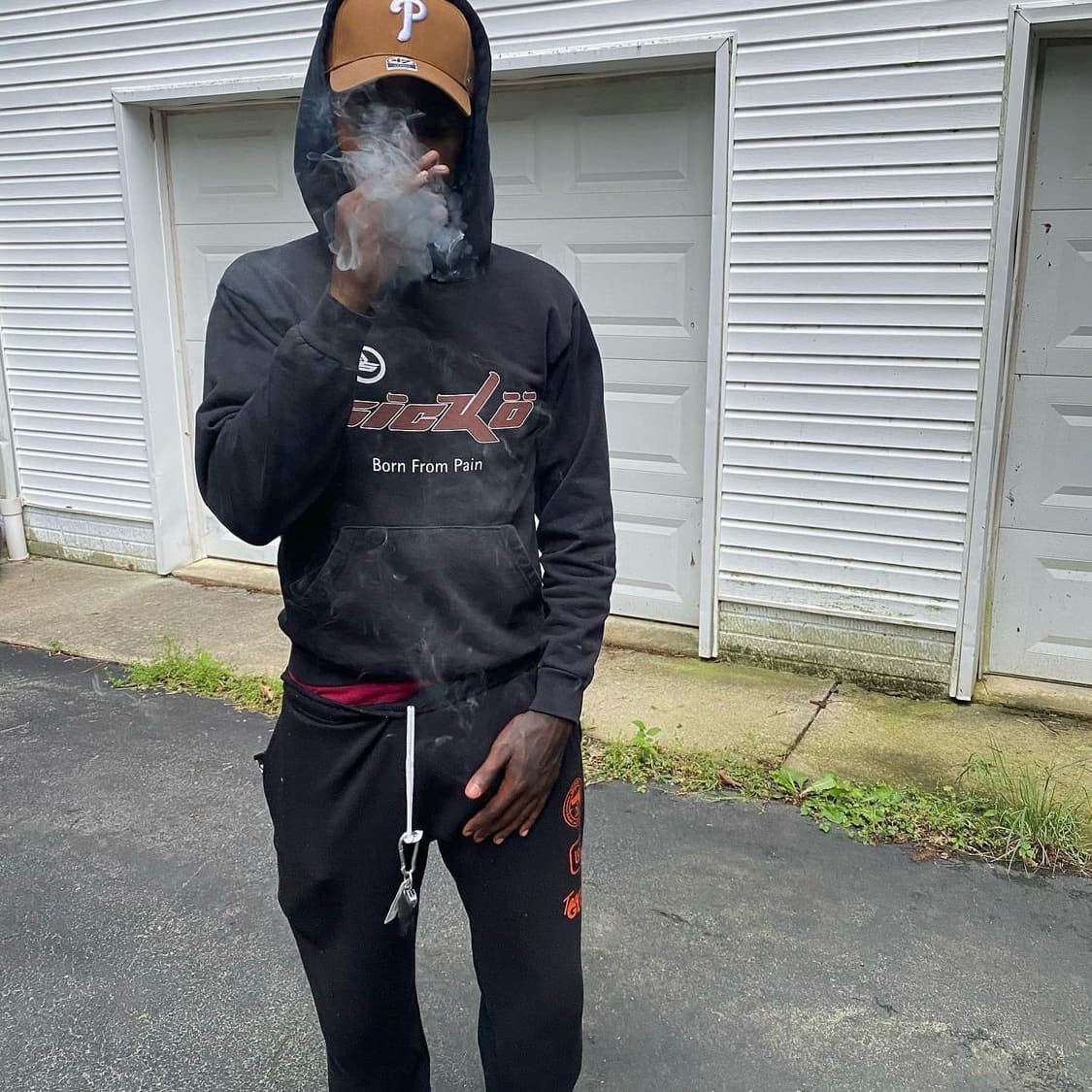 New Sicko 1993 Ian Connor rap American street style plus velvet hooded sweatshirt