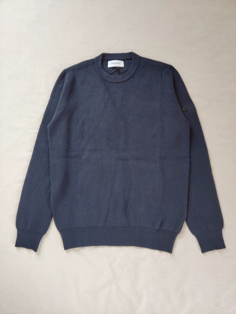 22SS 550D8 RIBBED SOFT COTTON KNITWEAR TOPSTONEY 棉质针织衫