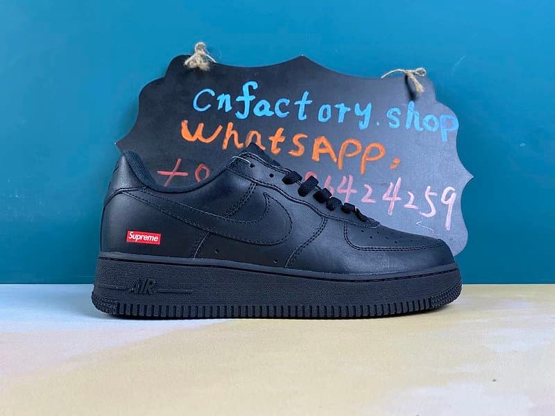 H40CN N1ke Air Force 1 Low Supreme Black-CU9225-001 - KakoBuy Spreadsheet