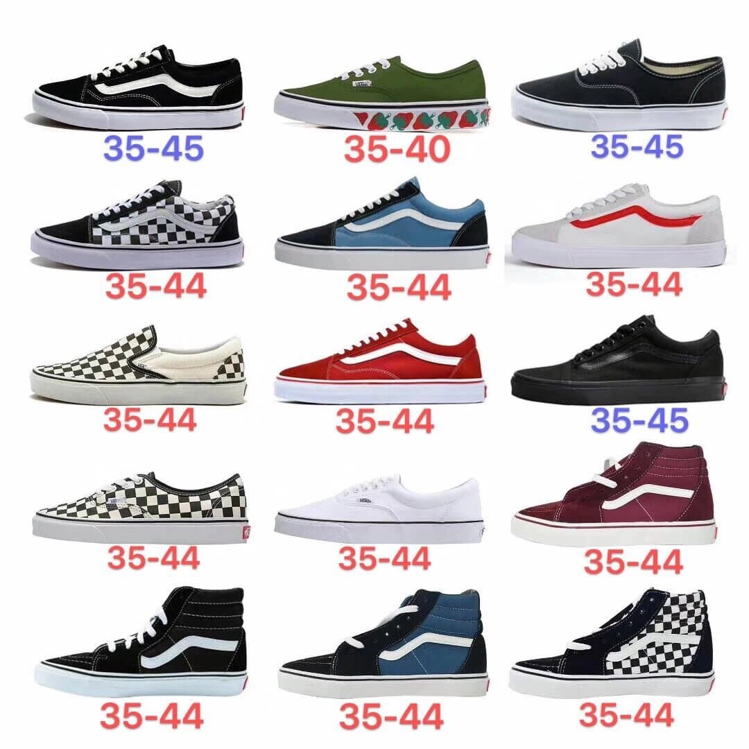 范斯万斯低帮黑色高帮vans海军蓝高帮帆布鞋滑板鞋情侣鞋 - KakoBuy Spreadsheet