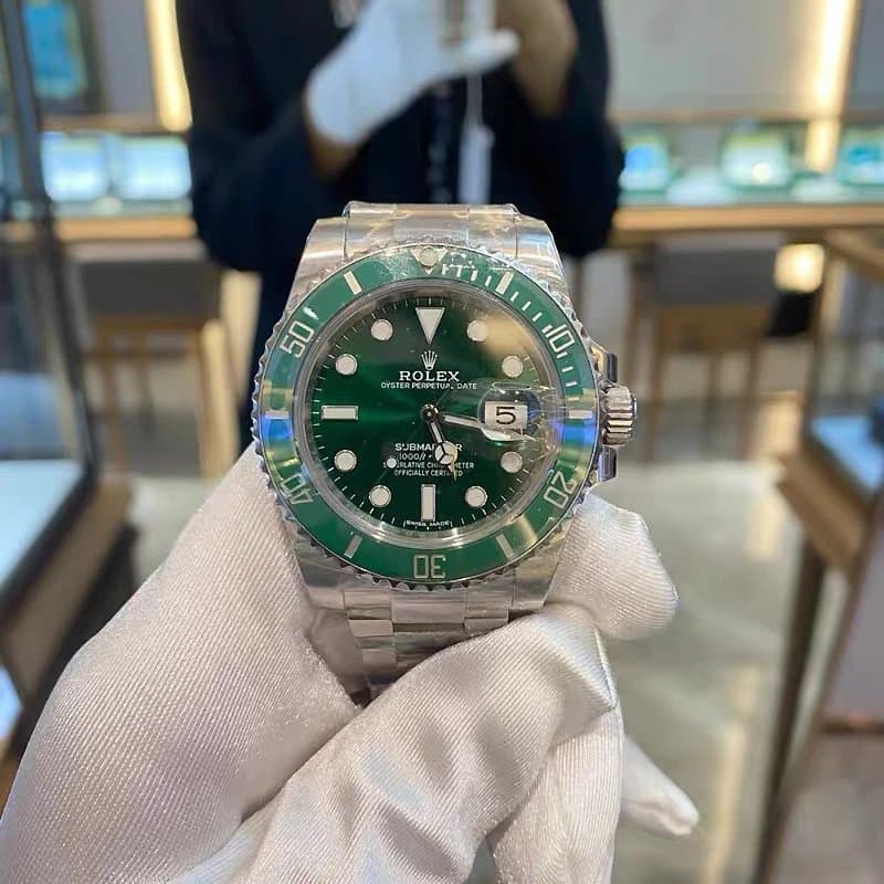 [Special offer] Rolex Green Submariner 41mm Black Submariner Rolex watch men's watch men's watch mechanical watch business waterproof luminous men's watch mechanical watch men's Submariner Rolex calendar mechanical watch watch mechanical watch men's gold watch steel strap watch sports watch birthday gift - KakoBuy Spreadsheet