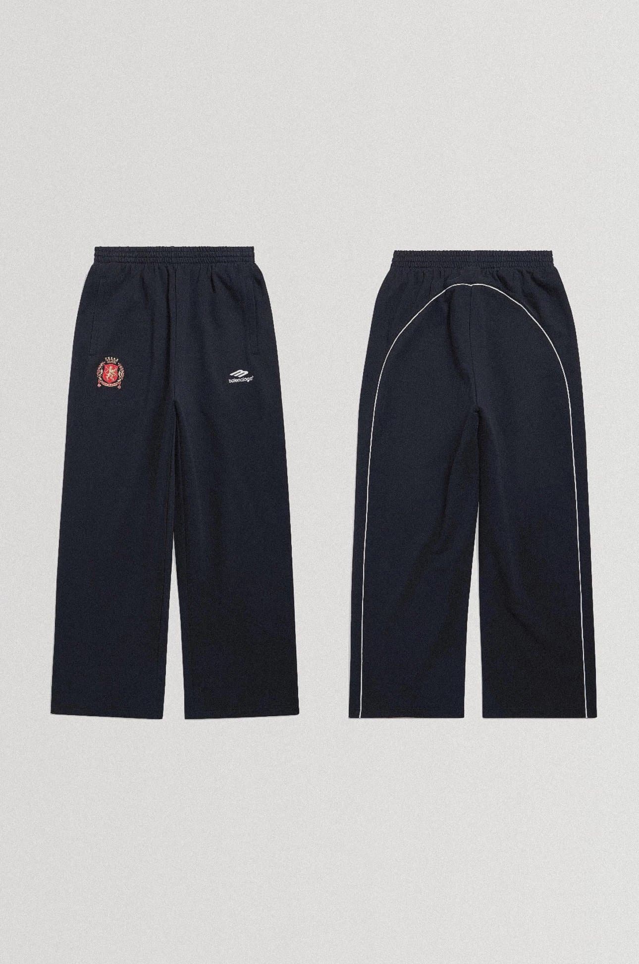 [Ready stock] Blcg/Paris 24SS football crest art embroidery bump edge football trousers/sweatpants - KakoBuy Spreadsheet
