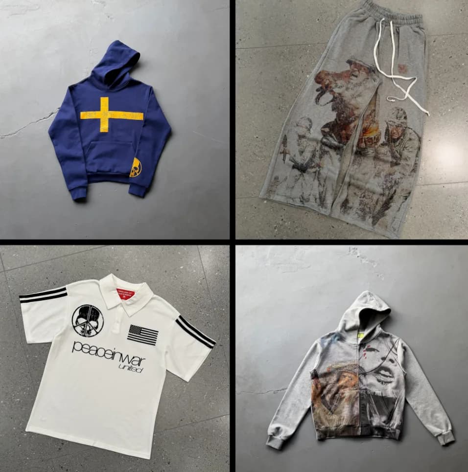 Peace in War Graphic Hoodie