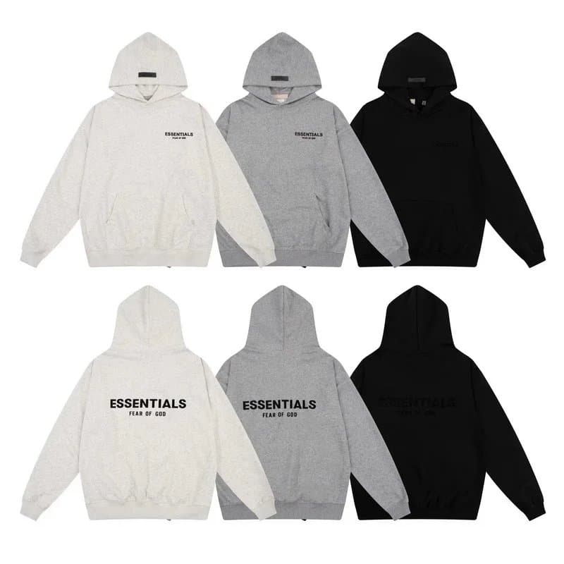 Essentials-Style Logo Hoodie