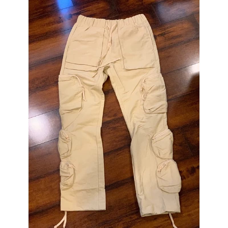 Travis Scott Whoisjacov Pocket Cargo Pants High Street Multi-Pocket Work Pants