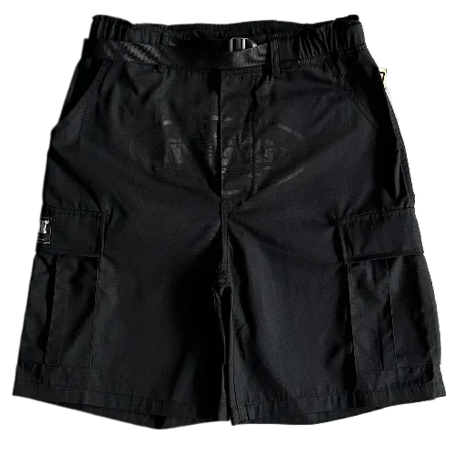 corteiz shorts cargo black