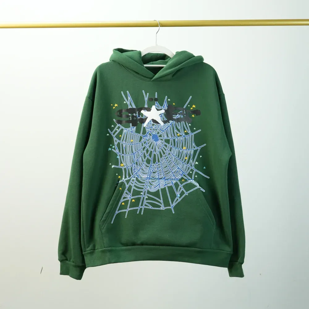 Sp5der Web Hoodie Hunter Green